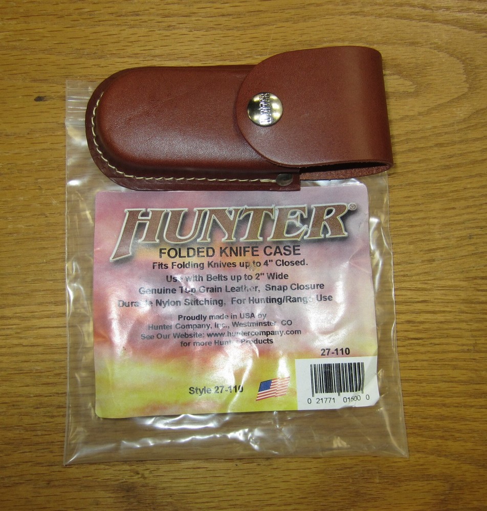 Hunter Leather  Knife Case 4"