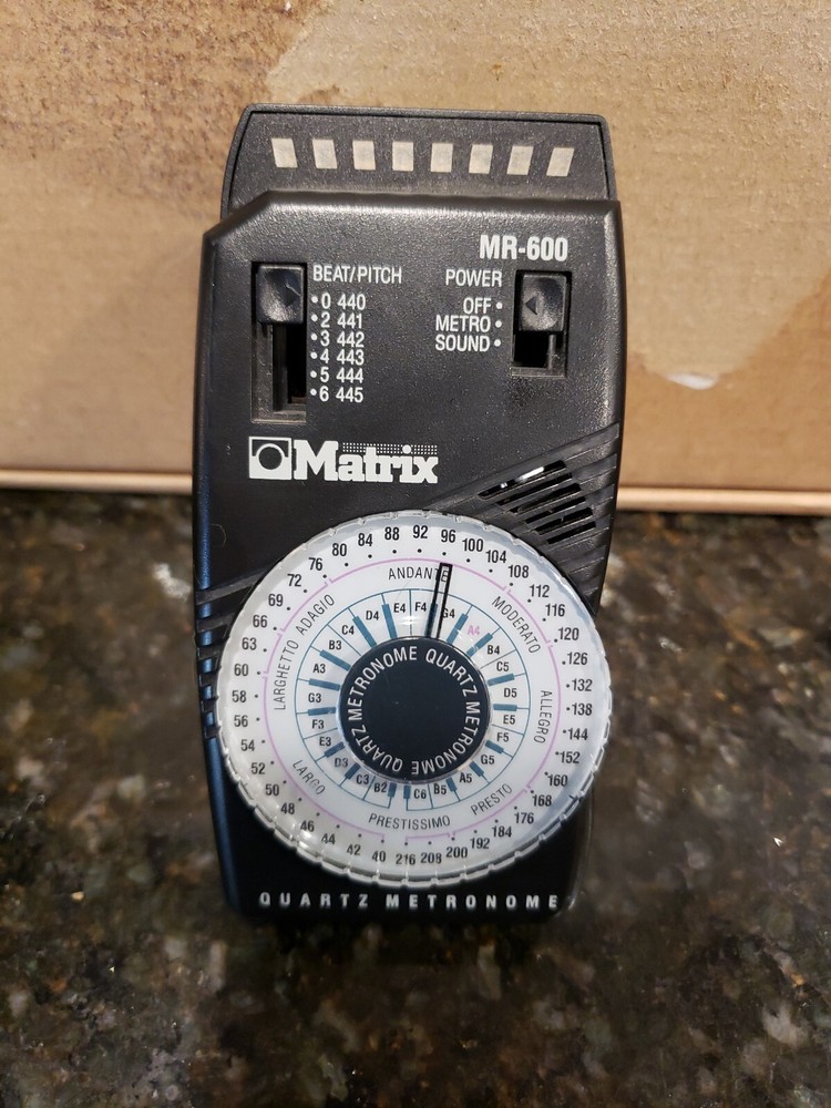 Matrix MR-600 Quartz Metronome w/ LED Pendulum Simulation & Down Beat Accent