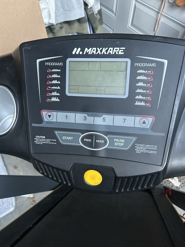 MaxKare Electric Folding Treadmill Black 10 Programs Safety Key Clock Home Use