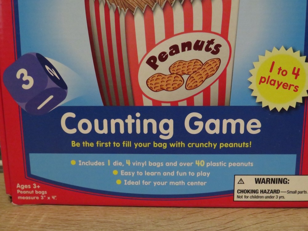 Lakeshore PEANUTS IN A BAG Counting Game ~ Math ~ Educational ~ Fun