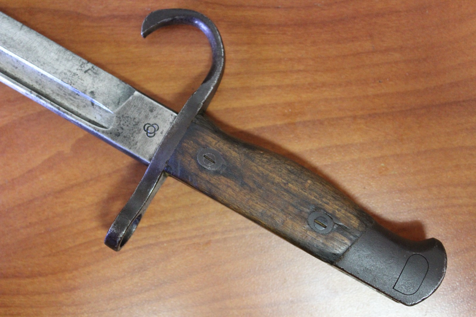 WWII Japanese Arisaka Type 30 Bayonet w/ Scabbard & Frog Kokura