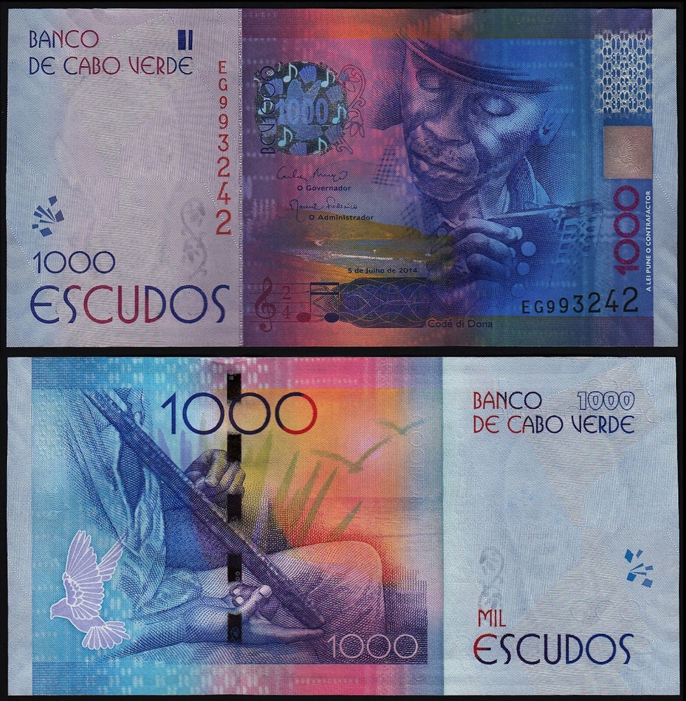 CAPE VERDA 1000 ESCUDOS (P73) 2014 UNC