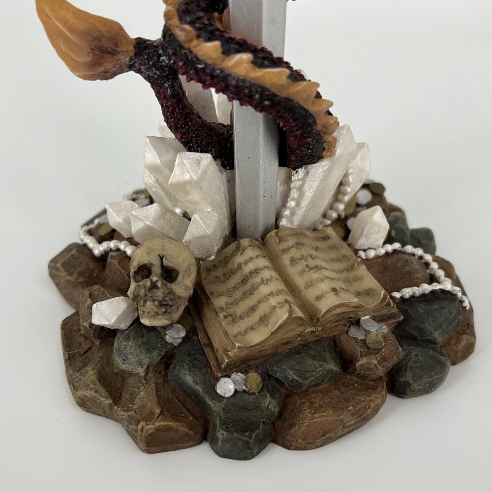Sword in Stone Dragon Statue Figurine