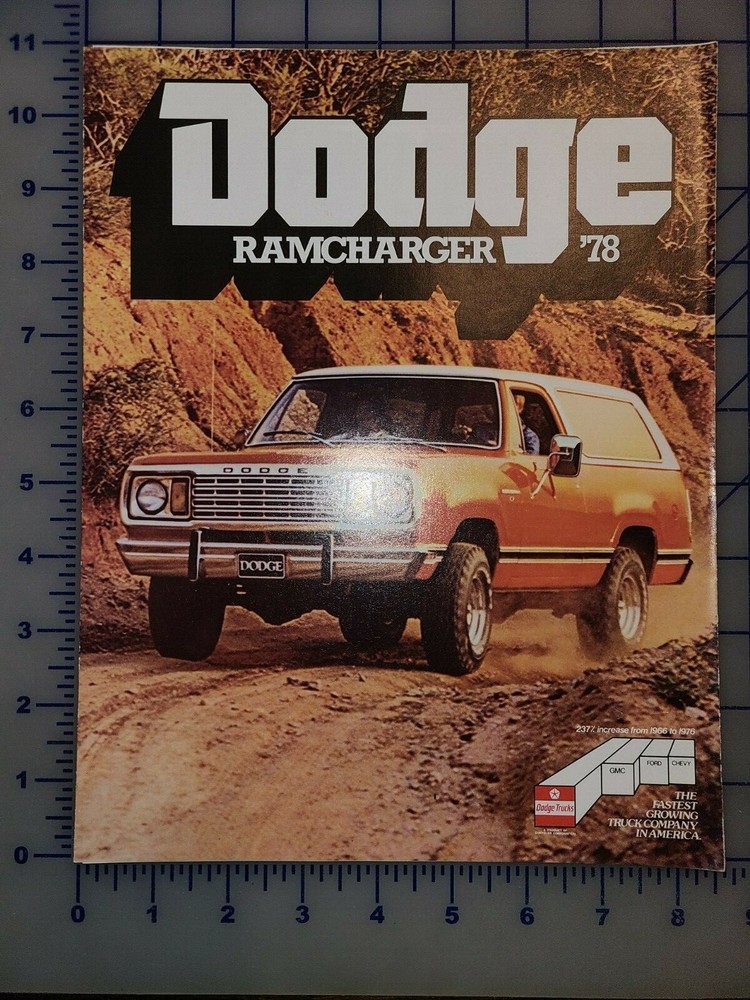 1978 Dodge Ramcharger Brochure Folder