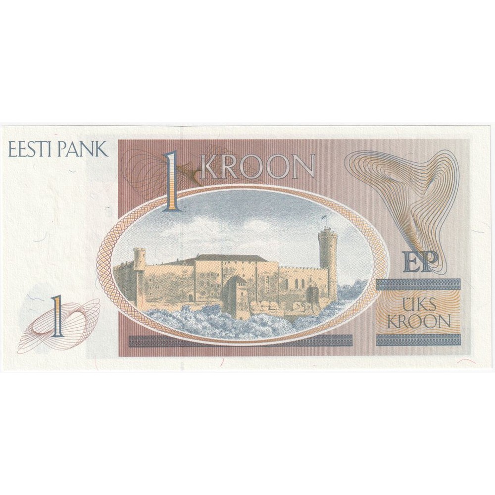 [#248403] Banknote, Estonia, 1 Kroon, KM:69a, UNC