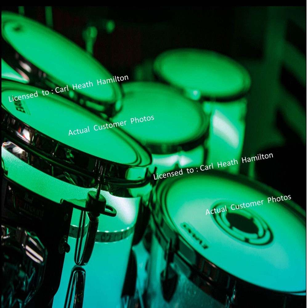 3 4 5 6 7 piece drum kit LED lights - LED lighting system for drum kit