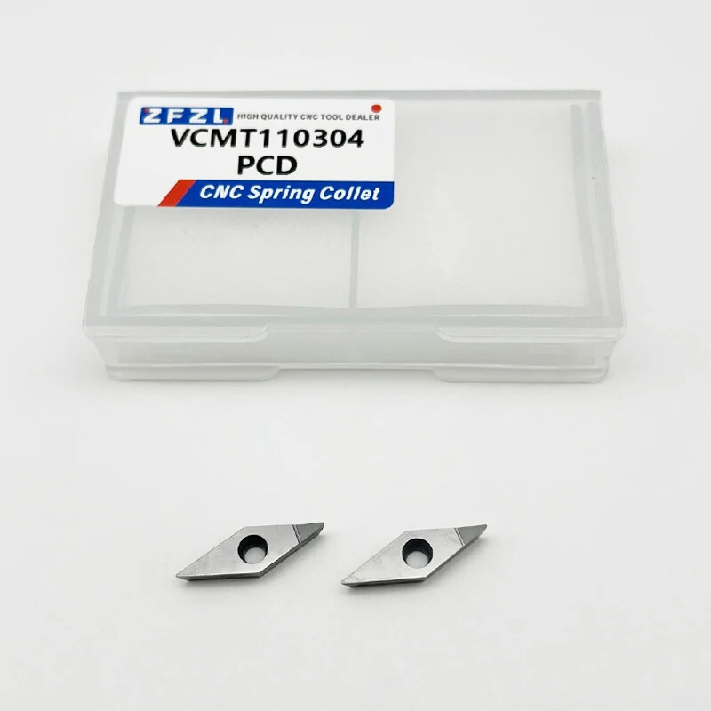 1pcs Carbide Turning Lathe Spring VCMT Precision PCD Diamond Blade Insert CNC