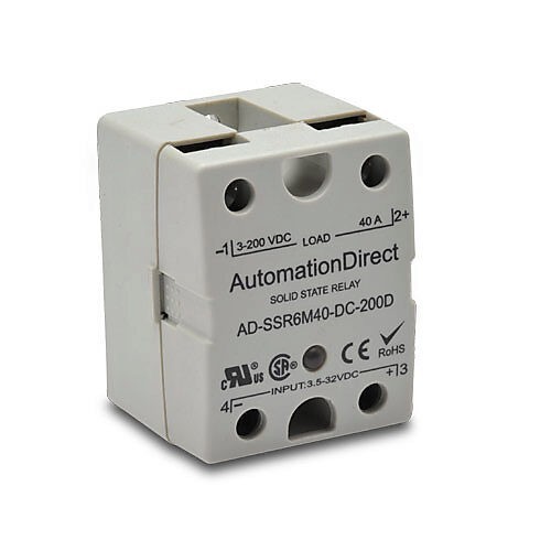 Automation Direct AD-SSR6M40-DC-200D Solid State Relay 40A DC