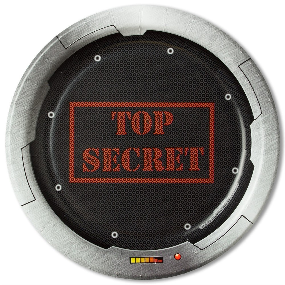 Top Secret Spy Dessert Plates (8)