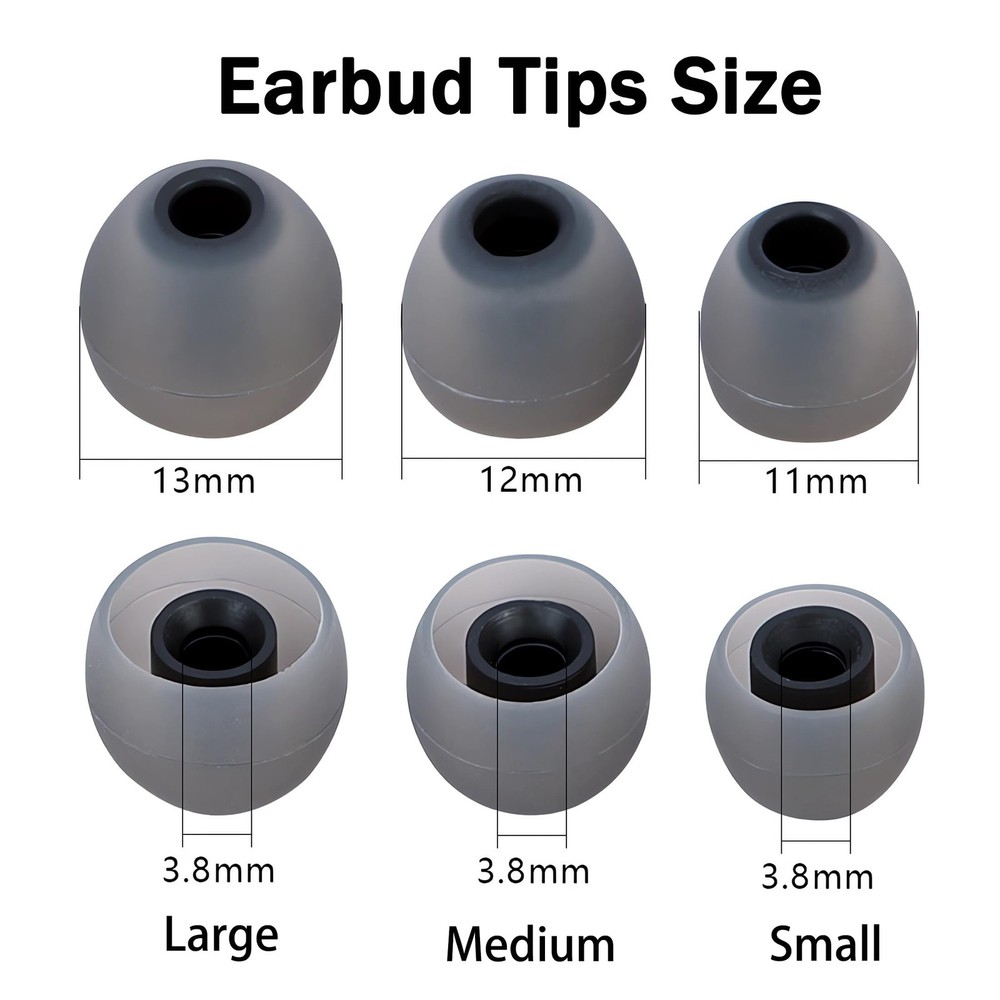 MQIMY Silicone Replacement Earbud Tips Covers Eartips multicolour/01