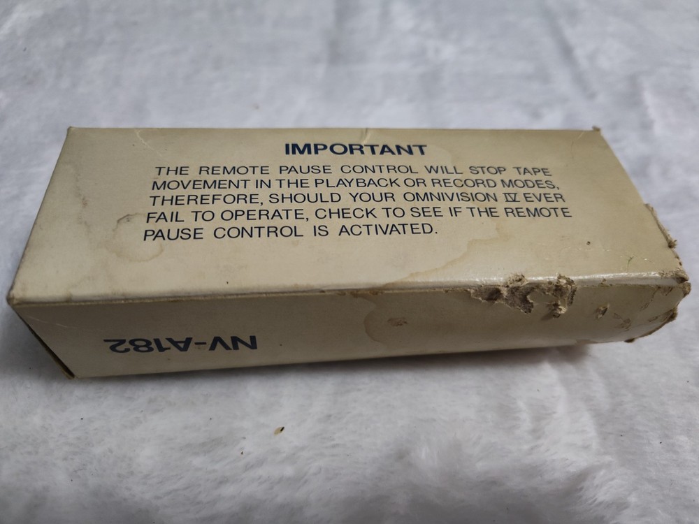 Panasonic Remote Pause Control NV-A182