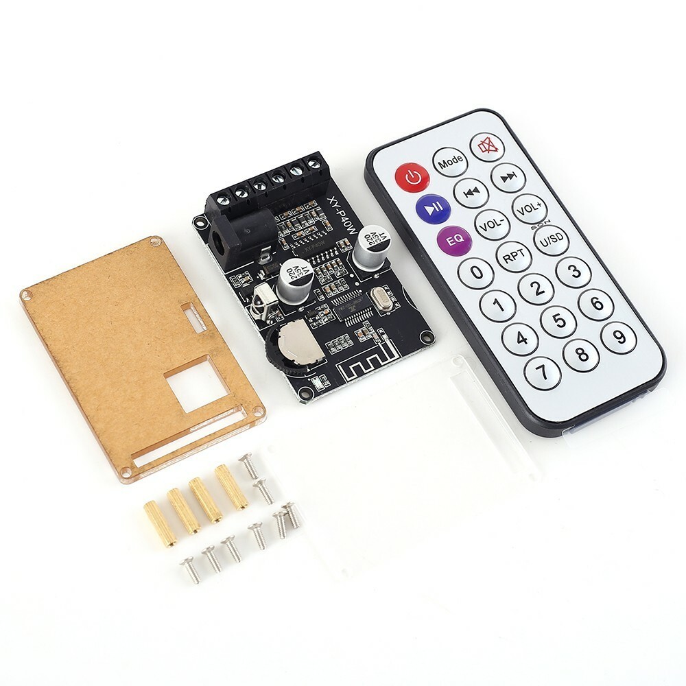 Digital Stereo Bluetooth Audio Receiver Board Amplifier Remote Power Module 24V