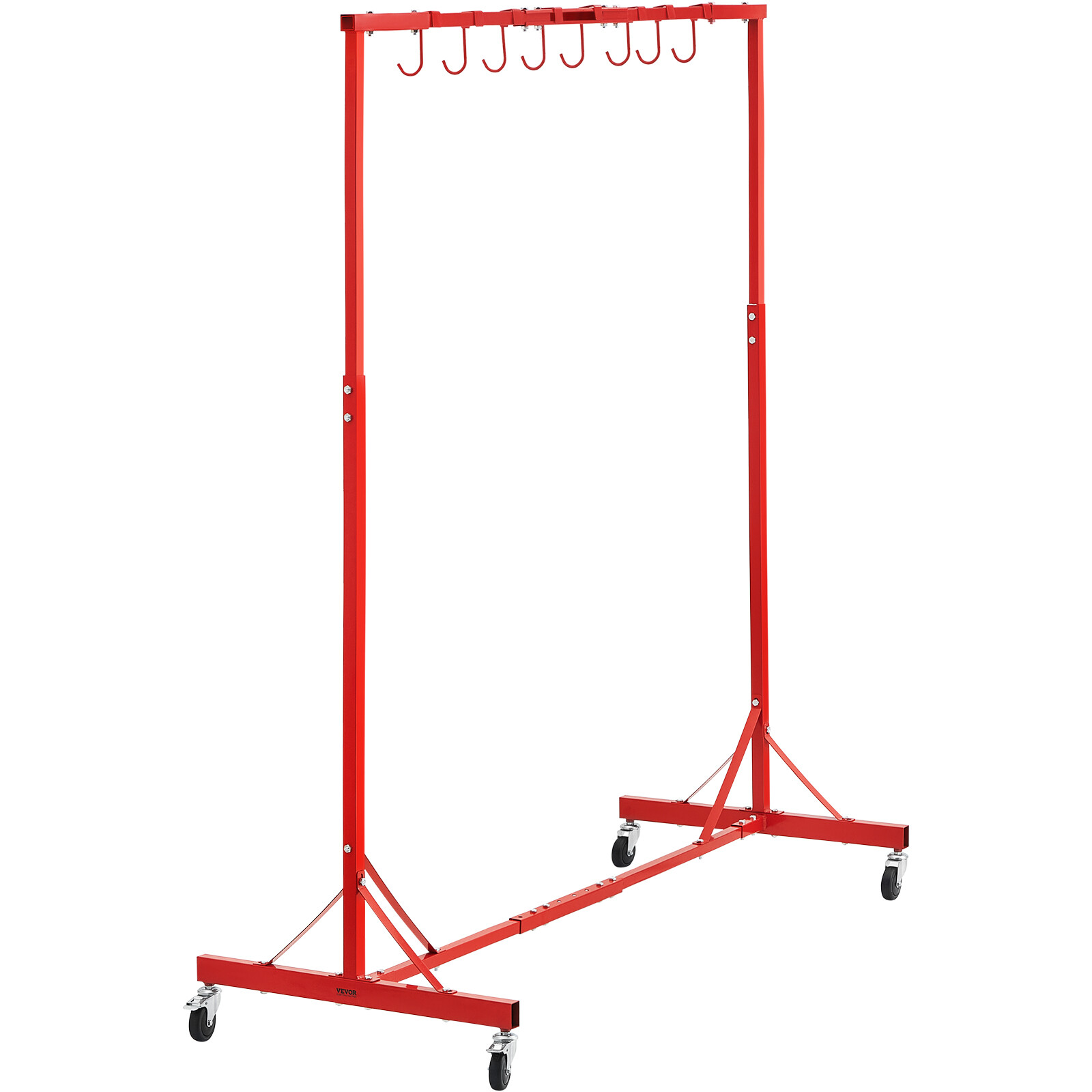 VEVOR Painting Rack Adjustable Paint Hanger 8 Hooks Auto Body Painting Stand