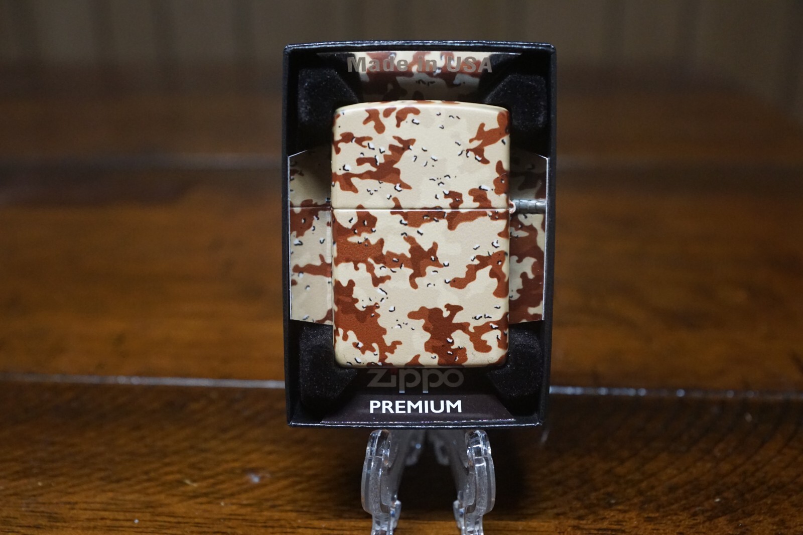 DESERT CAMO CAMOUFLAGE MILITARY 540 DESIGN ZIPPO LIGHTER MINT IN BOX