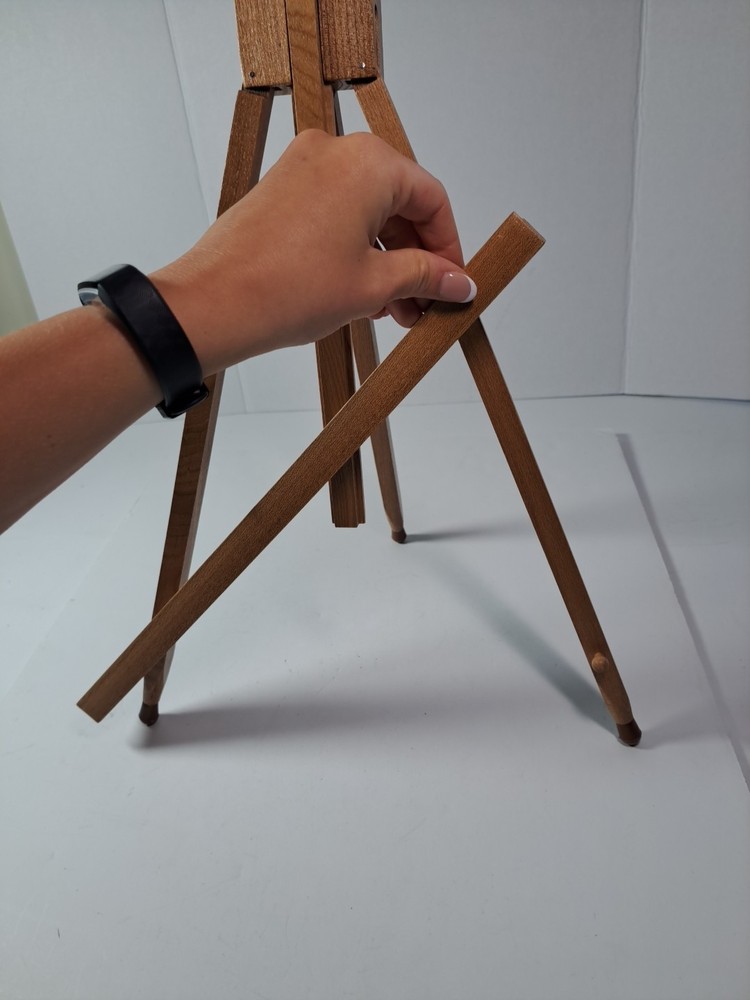 Compact Wooden Display Easel for Art
