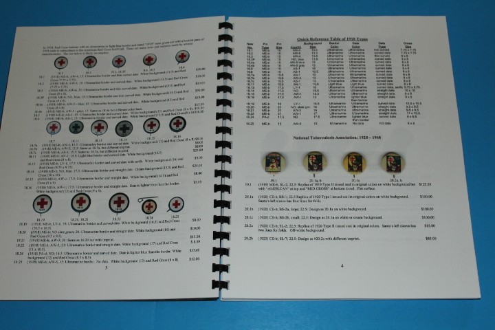 Christmas Seal Buttons and Pins 2nd ed Caprario BlueLakeStamps Great Info!