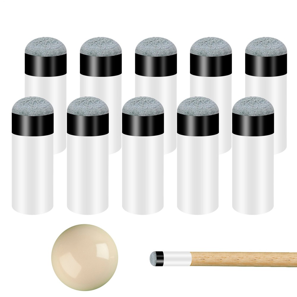 10PCS Billiard Cue Tips Billiard Cue Replacement Screw Accessory Set