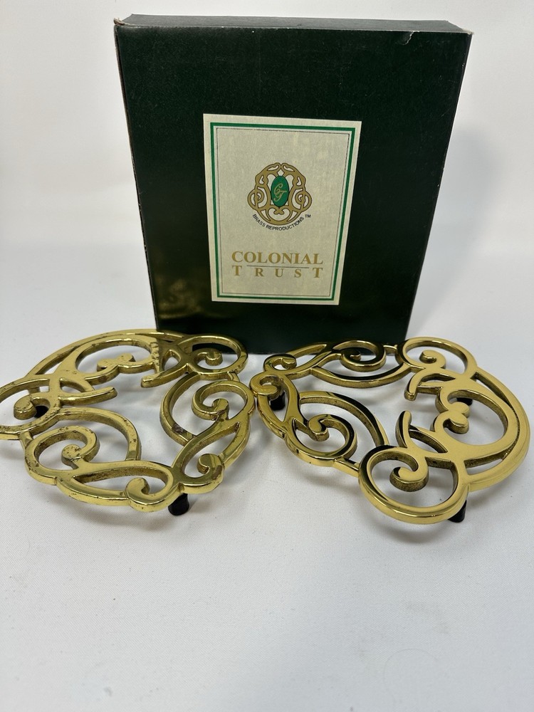 Colonial Trust Brass Trivets