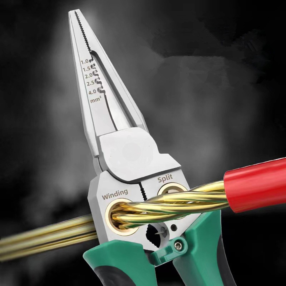 Multi-Function Wire Stripper Tool with AC/DC Voltage Tester for Professional Use