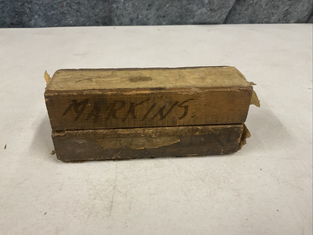 Vtg Letter Stamp Leather Set