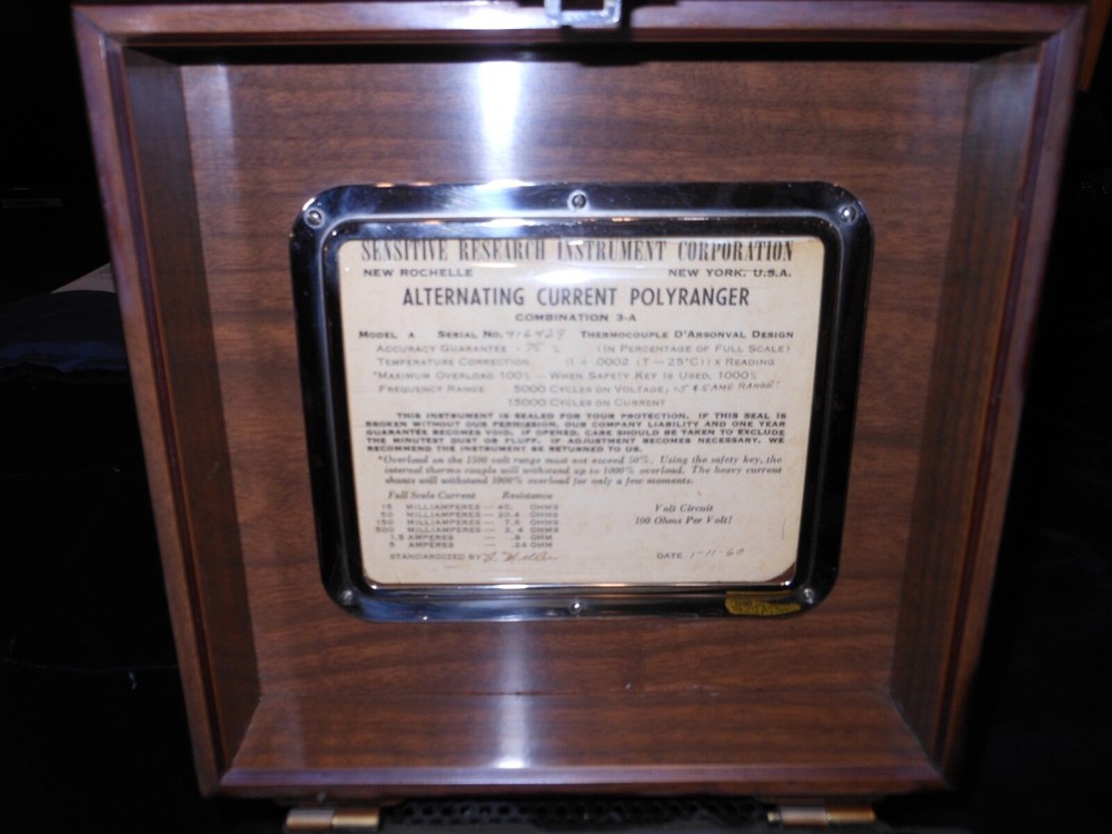Sensitive Research Instrument Corp. Polyranger Universal AC/DC MODEL A