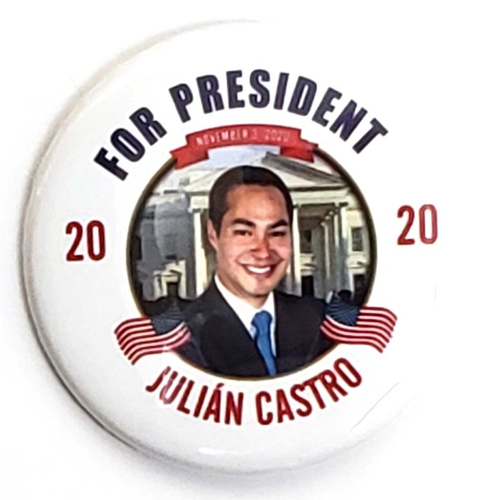 2020 Julian Castro For President Campaign Button Set