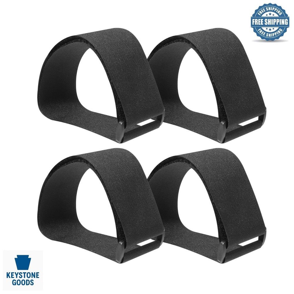 4 Pack Adjustable Non-Slip Elliptical Leg Exercise Straps
