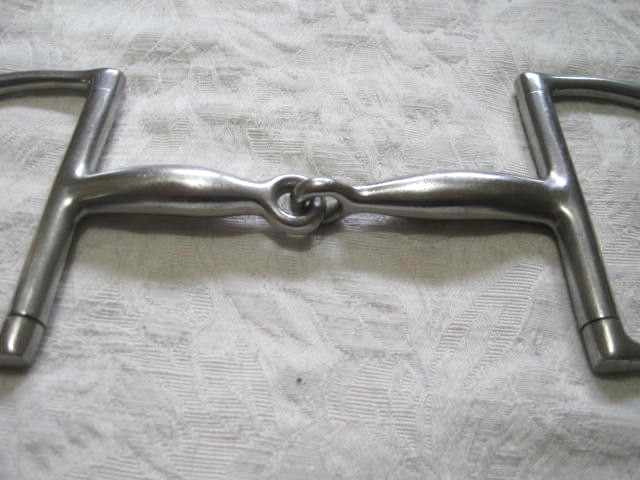 Dee Ring Jointed Snaffle 5'' Stainless Steel Large D Rings