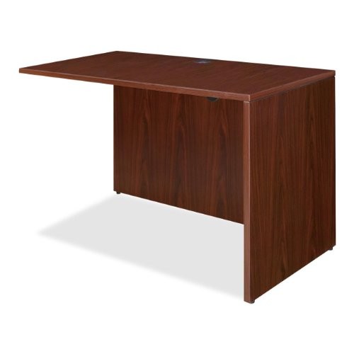 Lorell LLR69389 Return Shell 35"W x 24"D x 29.5"H Mahogany