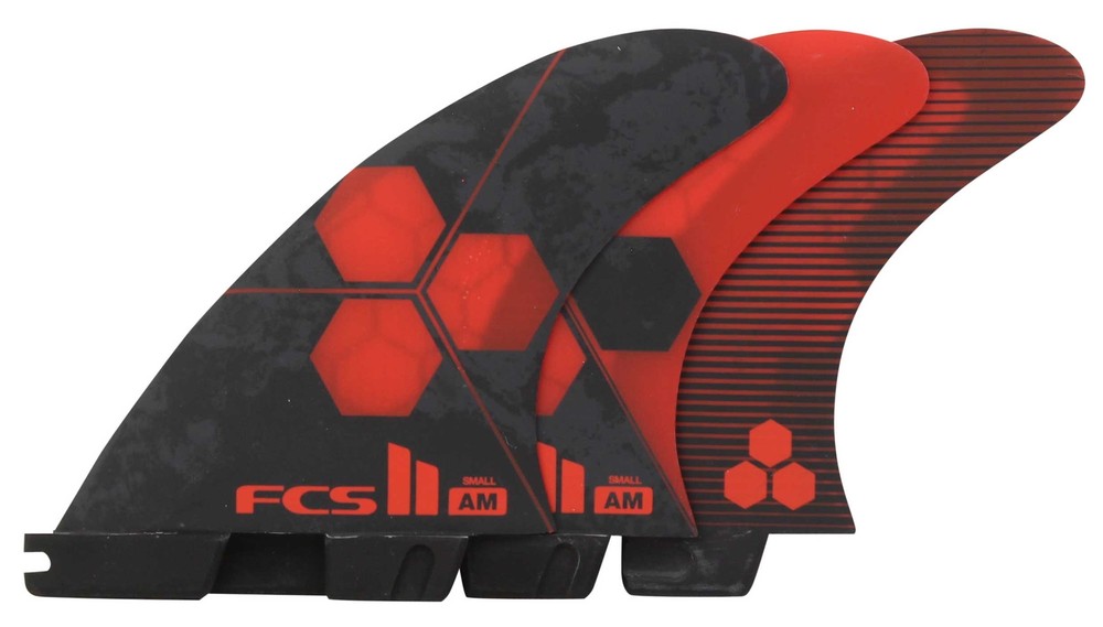 FCS II AM Performance Core Tri Fin Set - Red - Small - New