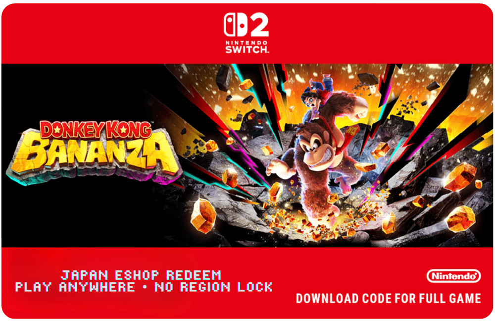 Donkey Kong Bananza for Nintendo Switch 2 eShop Digital Code