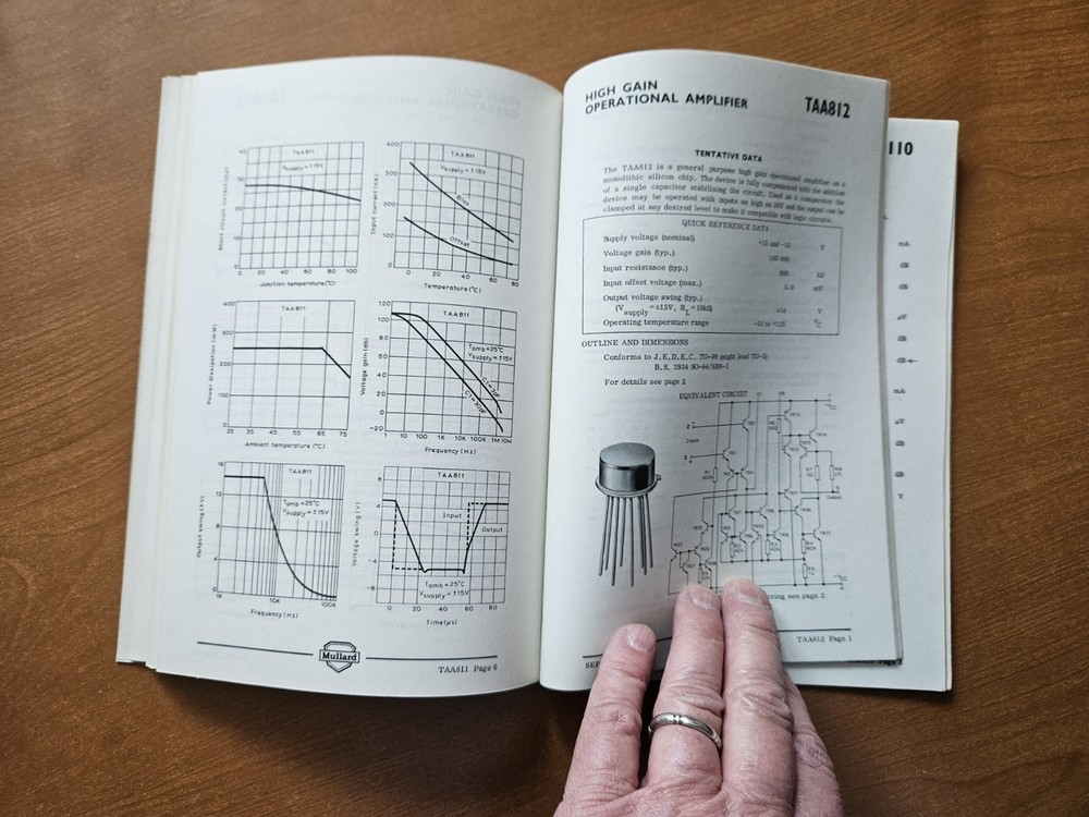 1969 Mullard Data Sheets: Linear Integrated Circuits