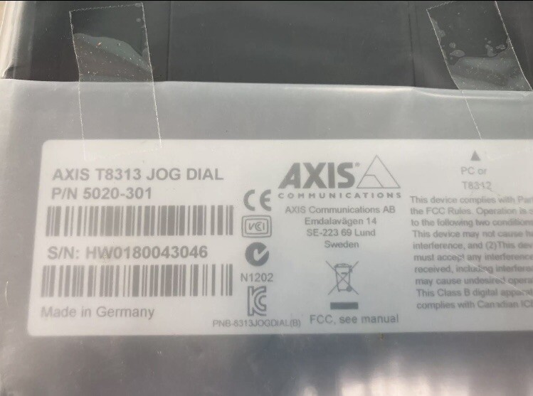 Axis 5020-301 T8313 Jog Dial