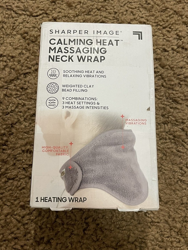 Sharper Image Calming Heat Massaging Neck Wrap