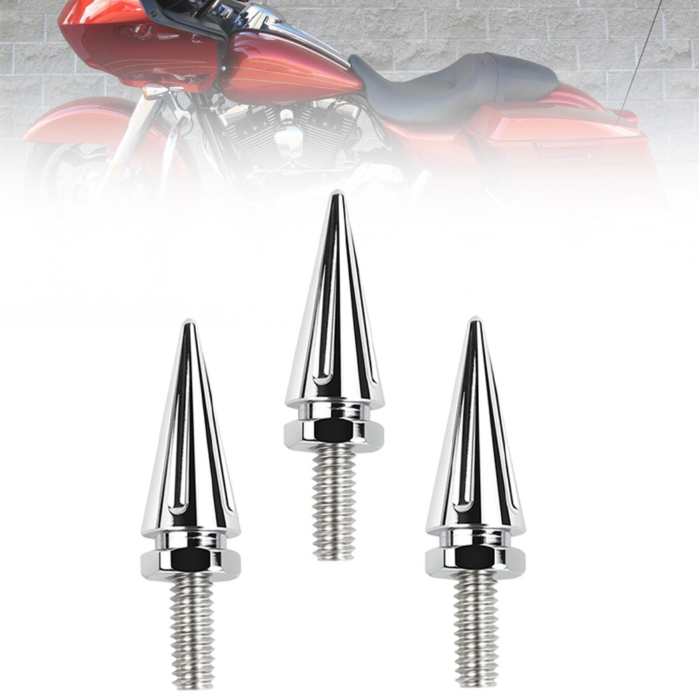 Chrome 3X Windscreen Windshield Screws for Harley 96-up Touring Electra Glide
