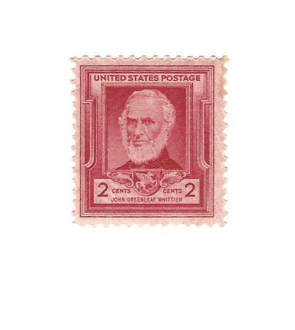 STAMP US SCOTT 865 "John G. Whittier" 2 CENT 1940 MNH
