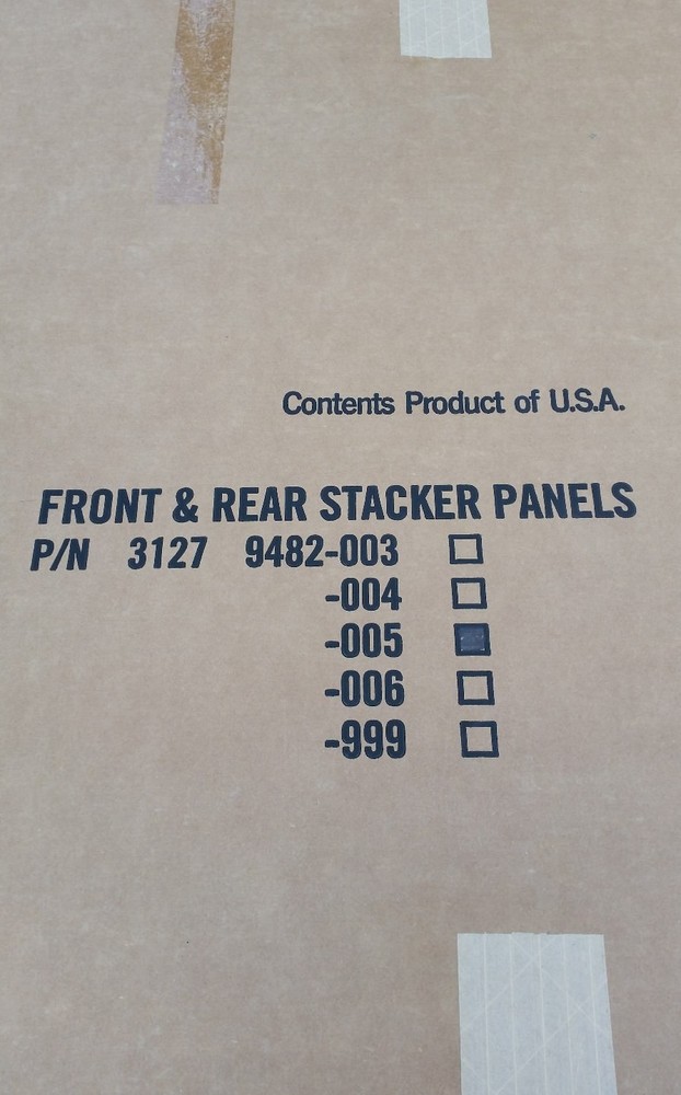 LOUVERED PANELS UNISYS NEW FRONT AND BACK STACKER PANEL ATM MOBILE BANKING