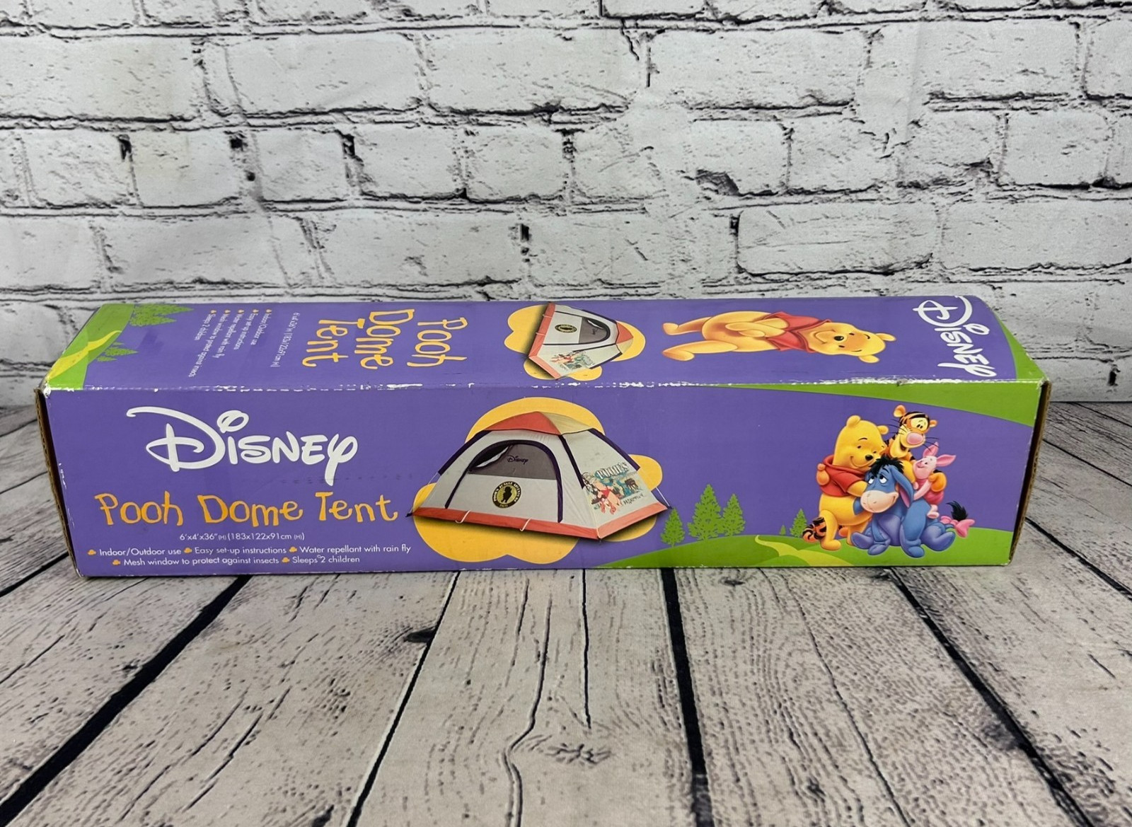 DISNEY Winnie the Pooh Dome Camping Tent Rare 6"x4"x36” Indoor Outdoor NIB