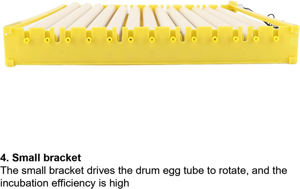 Egg Incubation Tray, Fully Automatic Egg Turner with 13 Rollers, Hatching Tray f