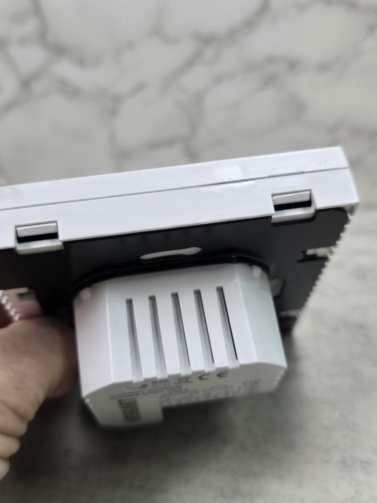 Digital Thermostat White LCD Display Heater Air Conditioner Timer Lock Function