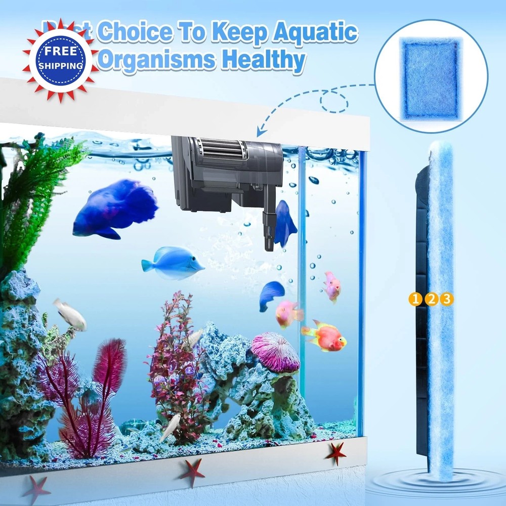 8 Pack Rite Size B Filter Cartridges Compatible with MarineLand