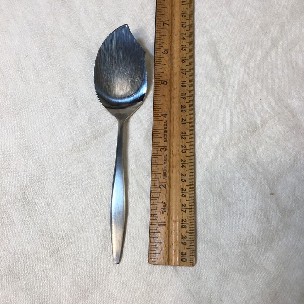 AMC Venice Stainless Japan Large Solid Jelly Server Vintage  6.5"