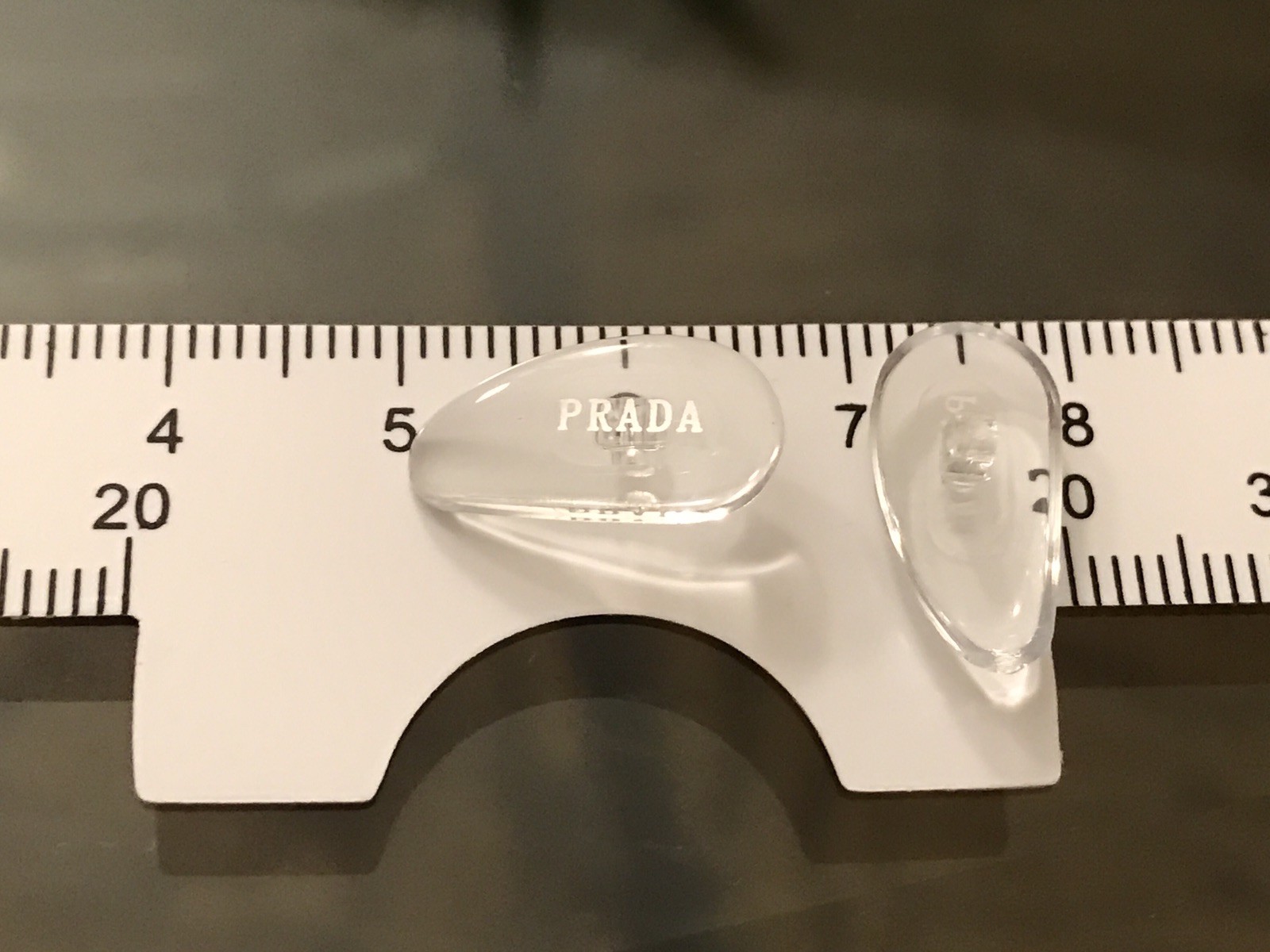 Replacement Screw-in Nose Pads for PRADA Eyeglasses/Sunglasses W/Silver Screws