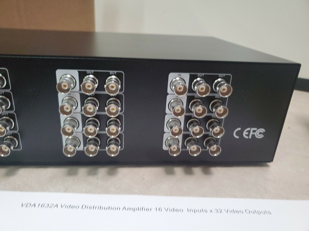 Video Distribution Amplifier – Analog , 16 Video Inputs, 32 Video Output t2035