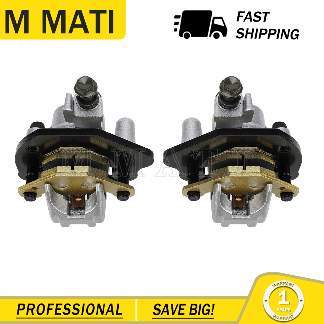 Front Left & Right Brake Calipers For Suzuki QuadRacer 250 LT250R 1985 - 1992