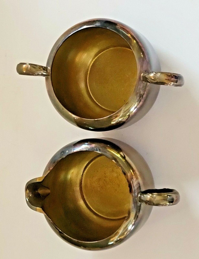 ONEIDA COMMUNITY LTD 609 SILVER PLATE CREAM & SUGAR