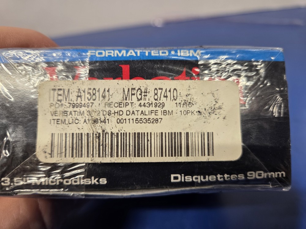 Verbatim Data Life MF 2HD 10 Pcs Per Box 3.5"