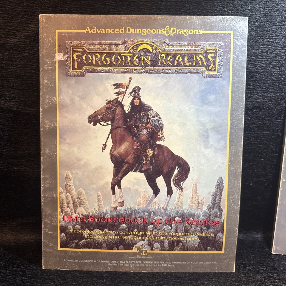 Forgotten Realms: Cyclopedia Realms & DM’s Sourcebook Realms 1987 ☆ 2 Book Lot ☆