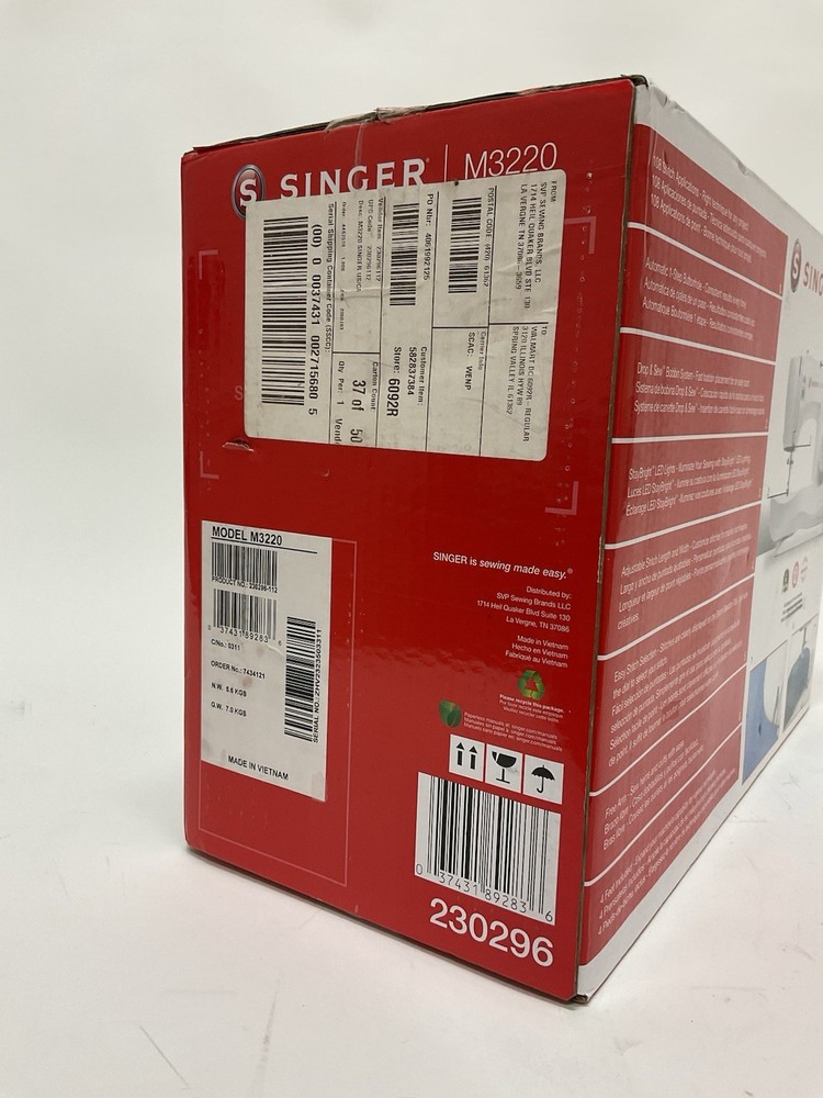 Singer M3220 Sewing Machine 10249910-1