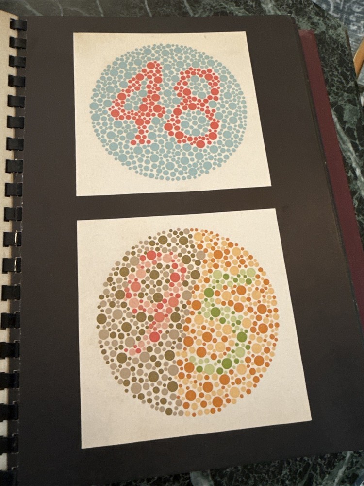 Vin Dvorine Color Perception Testing Training Charts 2 Volume Set Red Green 1944